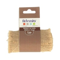 Jute canvas lint van 1 m