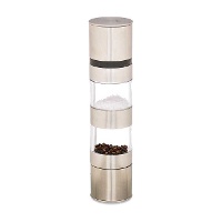 Stalen zoutmolen en pepermolen