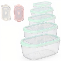 Tupper van 0,20, 0,40, 0,80, 1,75 en 2,8 L - 5 stuks