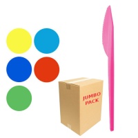 Plastic messen van 17 cm in kleuren - 1152 eenheden