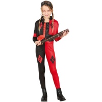 Kostuum van gevaarlijke supervillain Harley voor meisjes