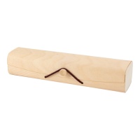 Kraft bamboe etui van 20,5 x 5 x 4 cm