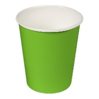 Kleurrijke kartonnen beker van 200 ml - 24 stuks