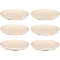 Effen gespikkelde bord van 20 cm - Vessia - 6 stuks