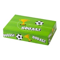 Doos van 23,5 x 16 x 5 cm in voetbalgroen
