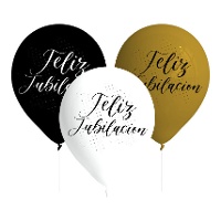 Latex jubilatieballonnen van 27 cm - 8 stuks