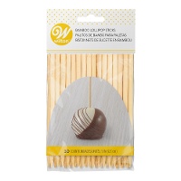 Bamboe cake pop sticks van 12 cm - Wilton - 30 stuks