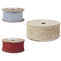 Glitterend kantlint van 4,5 cm - 10 m