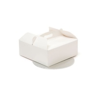 Doos van 23 x 23 x 10 cm voor taart met ronde bodem