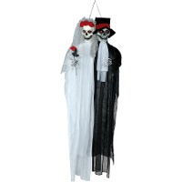 Hanger van skelet bruidspaar met licht en geluid van 1,85 m