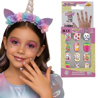 Plaknagels met kindertekeningen - 12 stuks