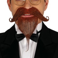 Snor en baard met plakstrip