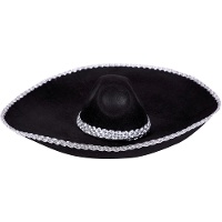 Elegante zwarte Mexicaanse sombrero