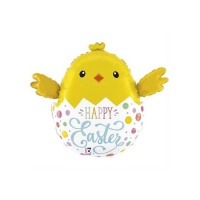 Happy Easter Kuiken Ballon 61 x 53 cm - Grabo
