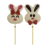 Wolkenkonijntje lolly met choco van 30 gr - 1 stuk
