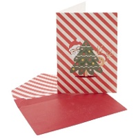 Kerstkaart met assortiment Kerstman - 1 stuk