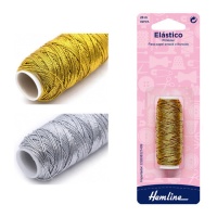 Gemetaliseerd elastisch garen - Hemline - 20 m