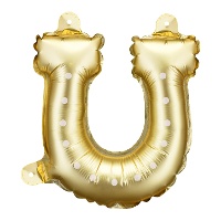 Gouden hoefijzerballon 18 x 19 cm - 3 stuks