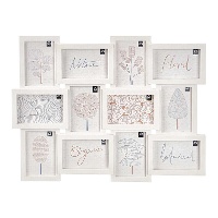 Witte fotolijst voor 12 foto's (10 x 15 cm)