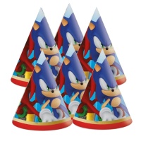 Sonic The Hedgehog Hoeden - 6 stuks