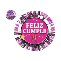 Gelukkige Verjaardag Badge 14 cm - 1 stuk