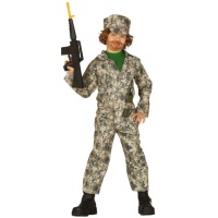 Militair kostuum met kinderhoed
