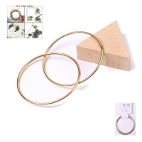 Gouden metalen ring van 8 cm - 2 stuks