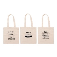 Stoffen Tas Bedankt Voor Komen - 1 stuk