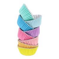 Pastelkleurige cupcakevormpjes - PME - 100 stuks