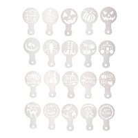 Halloween figuren stencils - 20 stuks