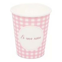 Vasos de Es un niña - 8 unidades