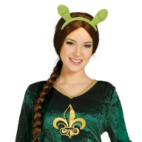 Diadeem met groene ogre-oren