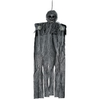 Grijs skelet hangende met tuniek van 60 cm