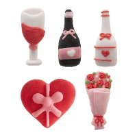 Romantische suikerfiguurtjes - 30 stuks