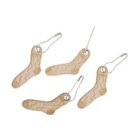 Houten sokvormige steekmarkeerders - Milward - 10 stuks