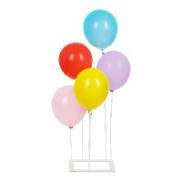 Ballon centerpiece met vierkante basis - 17 stukken