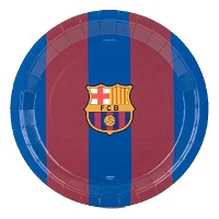 FC Barcelona-borden van 23 cm met blaugrana-strepen - 8 stuks