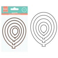 Ballonsilhouet snijmallen set - Happy cut Artemio - 5 stuks