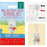 Mini Amigurumi Sleutelhangerkit - Hank the Hippo - Anchor