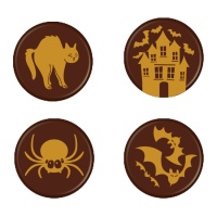Assortiment van Halloween donkere chocolade figuren - 135 stuks