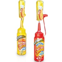 Karamel hotdog met gel van 80g - 1 stuk