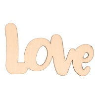 Houten Figuur Woord Love - 1 Stuk