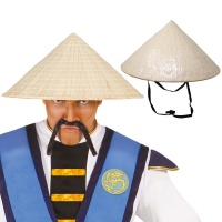 Vietnamese strohoed met rode strik