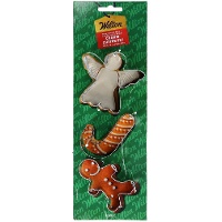 Koekjesuitstekers van Gemberbroodman, Snoepstok en Engel - Wilton - 3 stuks