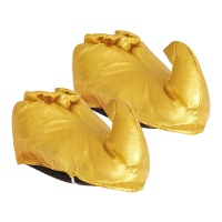 Gouden glanzende babouches voor volwassenen