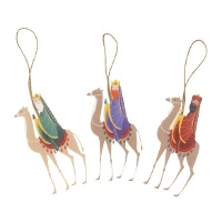 Hangers van de Drie Koningen op kamelen - 3 stuks