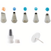 Set spuitmondjes met adapter en bloemhouder - Decora