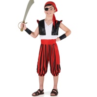 Piratenkostuum met gestreepte broek voor jongens