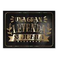 Decoratieve muurschildering van Een grote legende gaat met pensioen van 0,70 x 1 cm