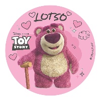 Taartoblaat met Lotso uit Toy Story - 20 cm
